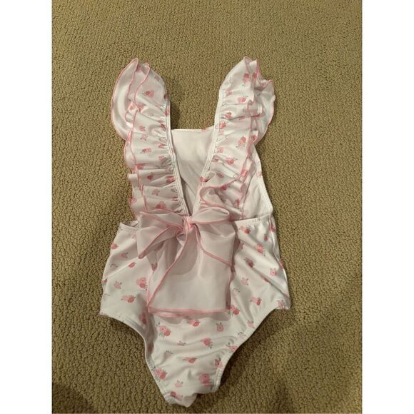 NWOT Sal and Pimenta 7T ruffle one piece swimsuit - Picture 2 of 3